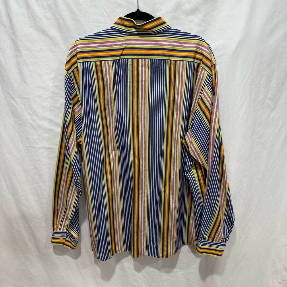 Polo Ralph Lauren Westerton Striped Button Up Shirt XL Multicolor Preppy Retro - Picture 7 of 12